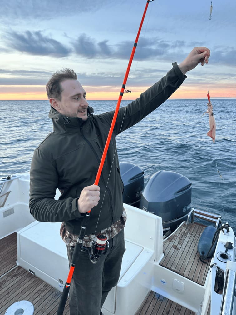 A fish caught on a fishing charter in Málaga