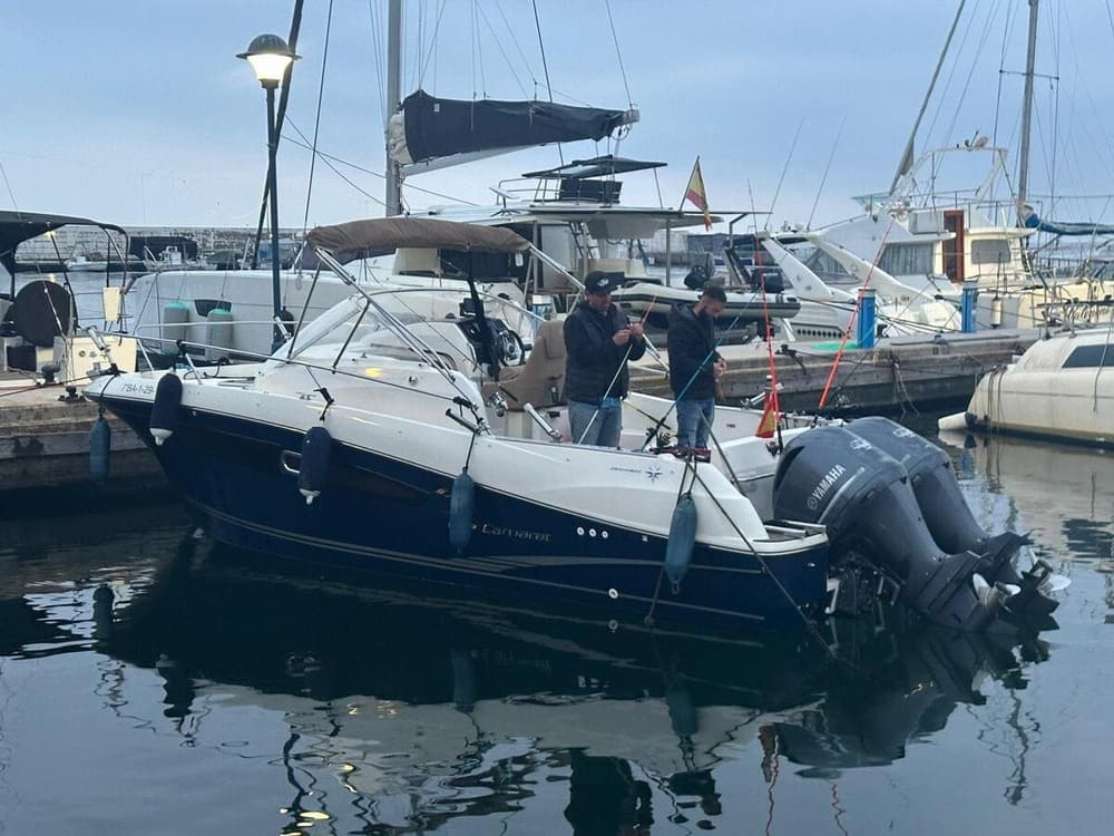 fishing boat with the captain