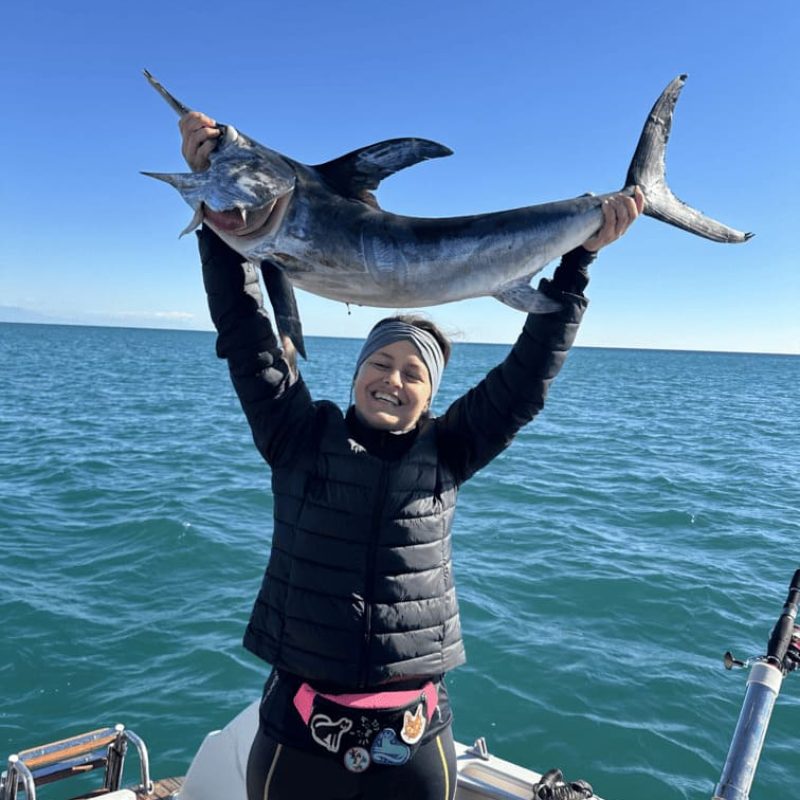 caught while fishing in a malga
